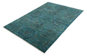 Tappeto Kairo Geometrico Verde Petrolio Blu Scuro 126x183 Cm