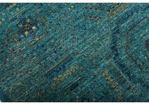 Tappeto Kairo Geometrico Verde Petrolio Blu Scuro 126x183 Cm