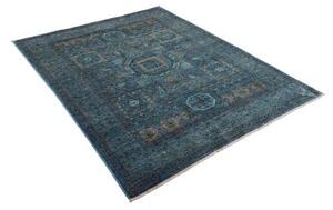 Tappeto Kairo Geometrico Blu Petrolio Grigio 150x200 Cm