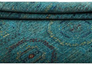 Tappeto Kairo Geometrico Verde Petrolio Blu Scuro 126x183 Cm