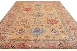 Tappeto Kazak Fine Geometrico Beige Rosso 253x307 Cm