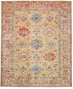 Tappeto Kazak Fine Geometrico Beige Rosso 253x307 Cm