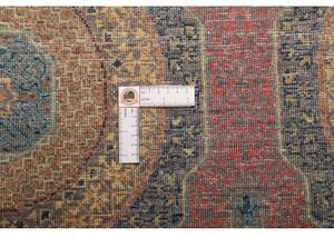 Tappeto Kairo Stilizzato Blu Petrolio Rosso Mattone 246x303 Cm