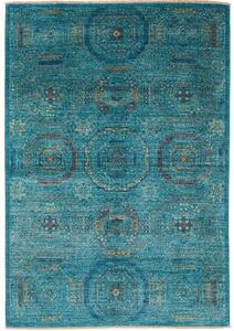 Tappeto Kairo Stilizzato Verde Petrolio Blu 123x178 Cm