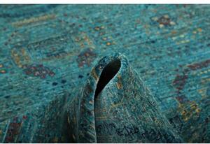Tappeto Kairo Geometrico Verde Petrolio Blu Scuro 126x183 Cm