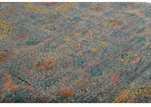 Tappeto Kairo Geometrico Blu Petrolio Beige 202x297 Cm