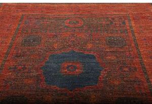 Tappeto Kairo Medaglione Ruggine Blu Scuro 173x244 Cm