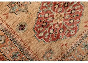 Tappeto Kazak Fine Stilizzato Beige Rosso Corsia 83x296 Cm