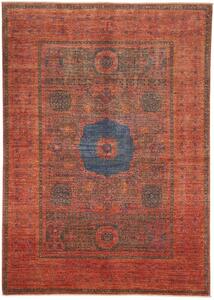 Tappeto Kairo Medaglione Ruggine Blu Scuro 173x244 Cm