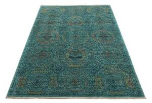 Tappeto Kairo Geometrico Verde Petrolio Ottone 124x187 Cm