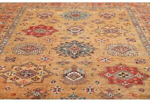 Tappeto Kazak Fine Geometrico Beige Rosso 253x307 Cm