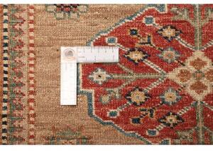 Tappeto Kazak Fine Stilizzato Beige Rosso Corsia 83x296 Cm