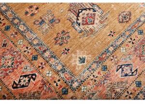 Tappeto Kazak Fine Geometrico Beige Rosso 253x307 Cm