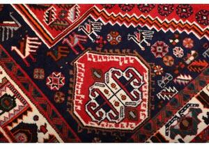 Tappeto Shiraz Stilizzato Rosso Blu Scuro 165x277 Cm