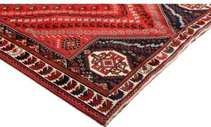 Tappeto Shiraz Geometrico Rosso Nero 177x280 Cm