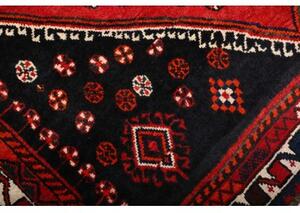 Tappeto Shiraz Stilizzato Rosso Blu Scuro 160x279 Cm