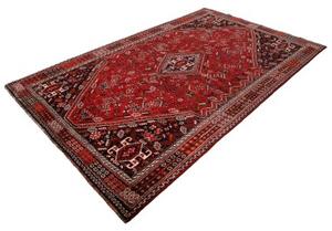Tappeto Shiraz Stilizzato Rosso Scuro Nero 178x280 Cm