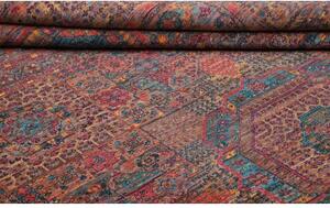 Tappeto Kairo Medaglione Rosso Mattone Blu Petrolio 197x292 Cm