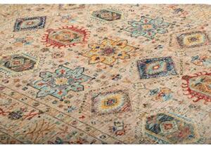 Tappeto Floralia Stilizzato Beige Blu 169x235 Cm