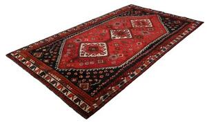 Tappeto Shiraz Stilizzato Rosso Blu Scuro 160x279 Cm