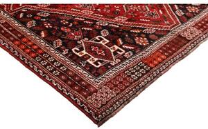 Tappeto Shiraz Stilizzato Rosso Scuro Nero 178x280 Cm