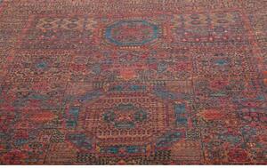 Tappeto Kairo Medaglione Rosso Mattone Blu Petrolio 197x292 Cm