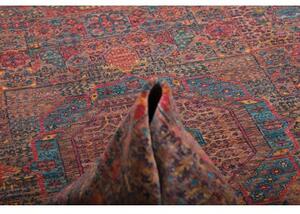 Tappeto Kairo Medaglione Rosso Mattone Blu Petrolio 197x292 Cm