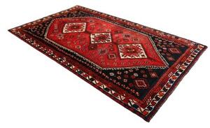 Tappeto Shiraz Stilizzato Rosso Blu Scuro 160x279 Cm