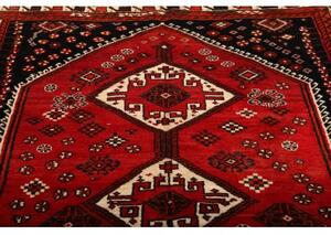 Tappeto Shiraz Stilizzato Rosso Blu Scuro 160x279 Cm
