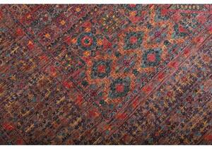 Tappeto Kairo Medaglione Rosso Mattone Blu Petrolio 197x292 Cm