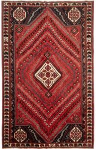 Tappeto Shiraz Geometrico Rosso Nero 177x280 Cm