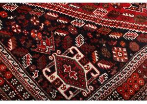 Tappeto Shiraz Stilizzato Rosso Scuro Nero 178x280 Cm