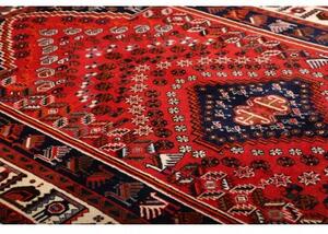 Tappeto Shiraz Stilizzato Rosso Blu Scuro 165x277 Cm