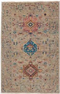 Tappeto Floralia Geometrico Beige Multicolore 95x152 Cm