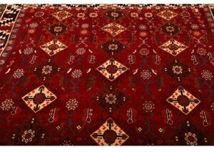 Tappeto Shiraz Geometrico Rosso Beige 158x258 Cm