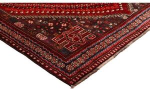 Tappeto Shiraz Stilizzato Rosso Scuro Blu Scuro 170x249 Cm
