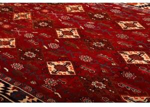 Tappeto Shiraz Geometrico Rosso Beige 158x258 Cm