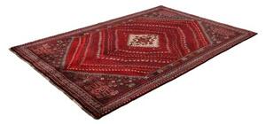 Tappeto Shiraz Stilizzato Rosso Scuro Blu Scuro 170x249 Cm