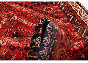Tappeto Shiraz Stilizzato Rosso Mattone Blu Notte 170x280 Cm