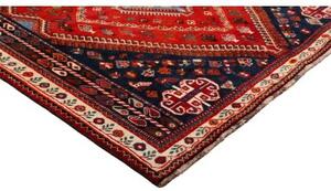 Tappeto Shiraz Geometrico Rosso Blu Scuro 170x262 Cm