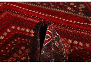 Tappeto Shiraz Stilizzato Rosso Scuro Blu Scuro 170x249 Cm