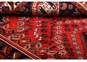 Tappeto Shiraz Stilizzato Rosso Blu Scuro 165x277 Cm
