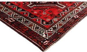 Tappeto Shiraz Stilizzato Rosso Mattone Nero 171x251 Cm
