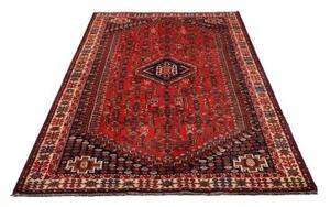 Tappeto Shiraz Stilizzato Rosso Ruggine Blu Scuro 160x260 Cm