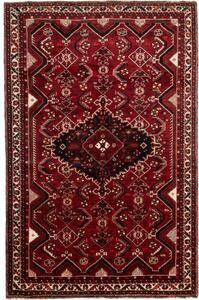 Tappeto Shiraz Stilizzato Rosso Scuro Nero 169x264 Cm