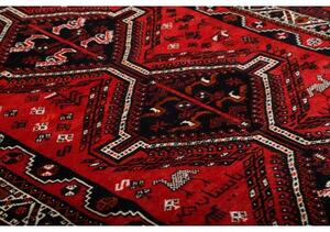 Tappeto Shiraz Stilizzato Rosso Mattone Nero 171x251 Cm