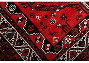Tappeto Shiraz Stilizzato Rosso Mattone Nero 171x251 Cm
