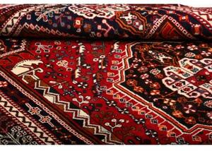 Tappeto Shiraz Stilizzato Rosso Scuro Nero 160x250 Cm