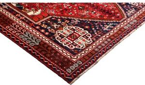 Tappeto Shiraz Stilizzato Rosso Scuro Nero 160x250 Cm