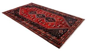 Tappeto Shiraz Stilizzato Rosso Blu Scuro 162x274 Cm